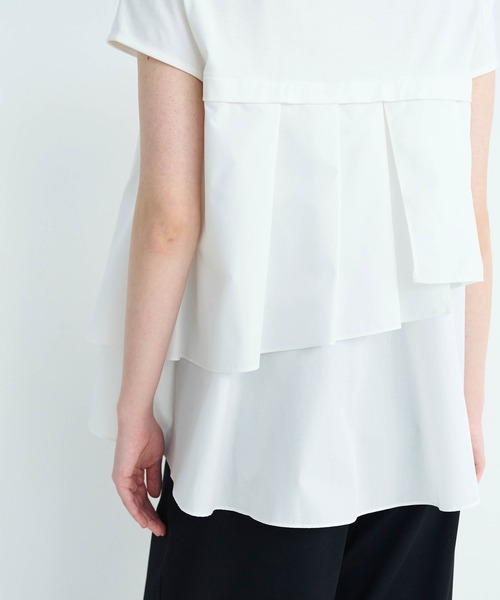 N.O.R.C（ノーク）の「タイプライターバックシャントップス【クールスムース】（Tシャツ/カットソー・レディース・ブラック/オフホワイト・フリー）」の12枚目の写真