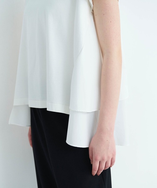 N.O.R.C（ノーク）の「タイプライターバックシャントップス【クールスムース】（Tシャツ/カットソー・レディース・ブラック/オフホワイト・フリー）」の13枚目の写真