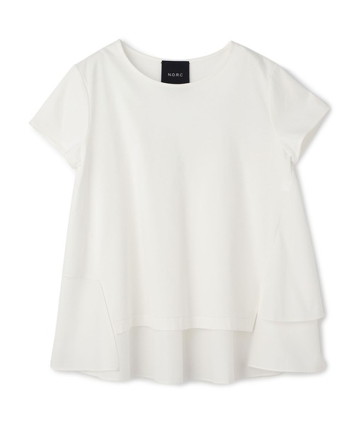 N.O.R.C（ノーク）の「タイプライターバックシャントップス【クールスムース】（Tシャツ/カットソー・レディース・ブラック/オフホワイト・フリー）」の19枚目の写真