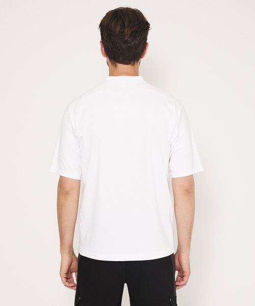 DESIGNWORKS(デザインワークス)の「【シルケット加工】レイヤード Vネック Tシャツ(Tシャツ/カットソー・メンズ・ホワイト/ブラック・46/48/50)」の5枚目の写真