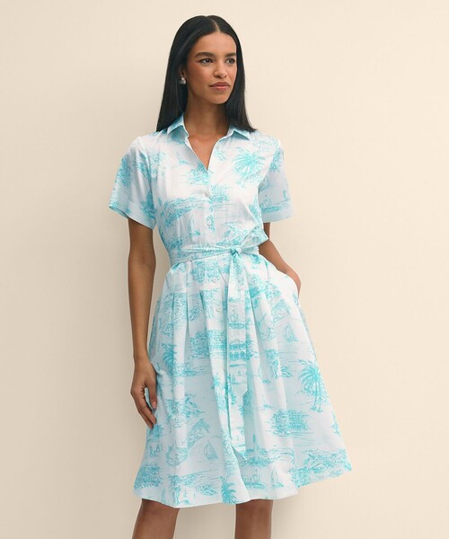 美品✨️ブルックスブラザーズ ロングワンピース リバティ 花柄 羽織 2way 