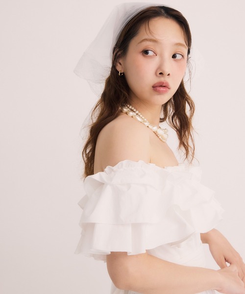 EIMY ISTOIRE（エイミーイストワール）の「オフショルフリルマキシ