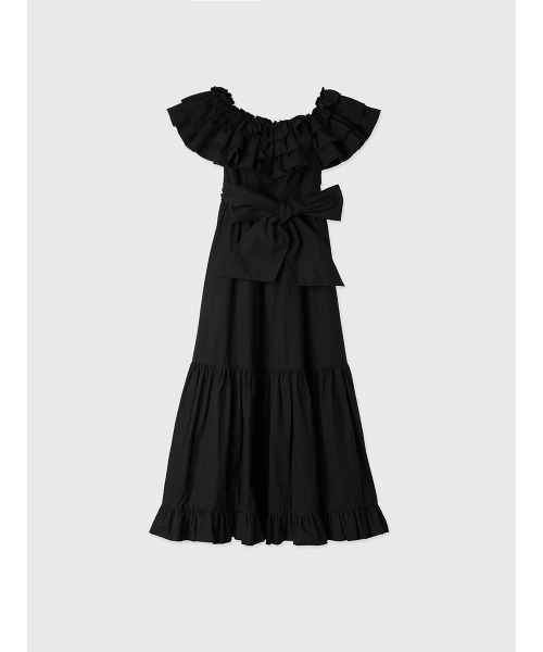 セール】オフショルフリルマキシワンピース（ワンピース）｜EIMY