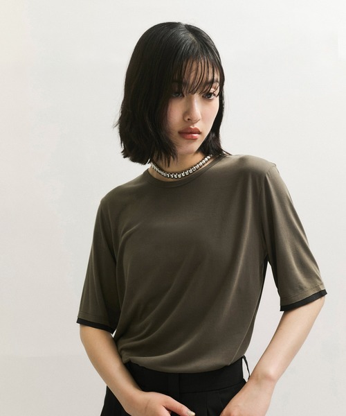 フィブリルジャージTシャツ フィブリルジャージTシャツ（Tシャツ/カットソー）｜ADAM ET
