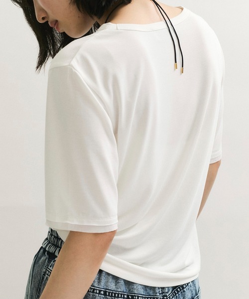 フィブリルジャージTシャツ（Tシャツ/カットソー）｜ADAM ET