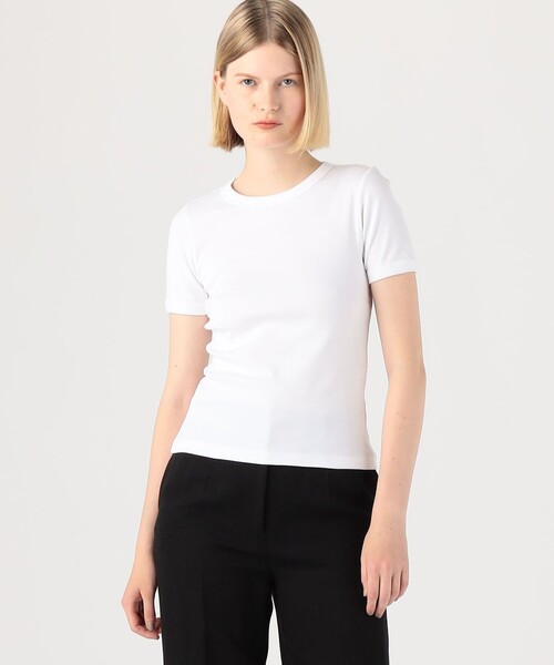 TOMORROWLAND (トゥモローランド)の「FLORE FLORE CAR TEE(Tシャツ/カットソー・レディース・ブラック/ホワイト・S)」の4枚目の写真