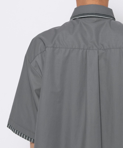 HARE（ハレ）の「レイヤードストライプシャツ(HARE)（シャツ/ブラウス・メンズ・ブラック/グレー/ブルー・FREE）」の18枚目の写真