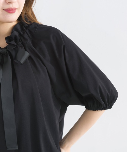 PICCIN(ピッチン)の「ザビエルカットソー(Tシャツ/カットソー・レディース・ブラック/オフホワイト・M)」の17枚目の写真