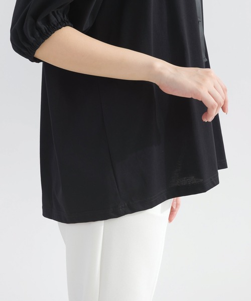 PICCIN(ピッチン)の「ザビエルカットソー(Tシャツ/カットソー・レディース・ブラック/オフホワイト・M)」の18枚目の写真