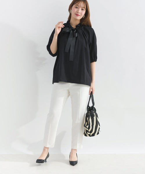 PICCIN(ピッチン)の「ザビエルカットソー(Tシャツ/カットソー・レディース・ブラック/オフホワイト・M)」の6枚目の写真