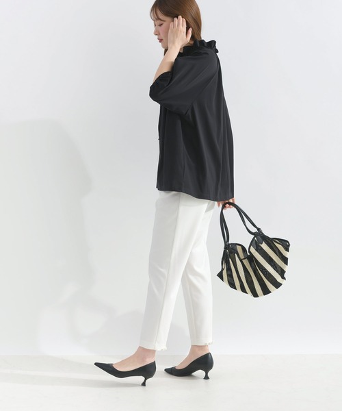 PICCIN(ピッチン)の「ザビエルカットソー(Tシャツ/カットソー・レディース・ブラック/オフホワイト・M)」の7枚目の写真