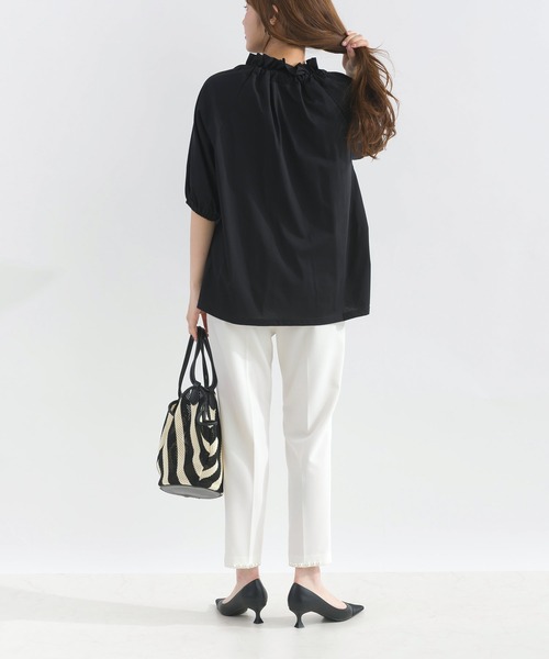 PICCIN(ピッチン)の「ザビエルカットソー(Tシャツ/カットソー・レディース・ブラック/オフホワイト・M)」の8枚目の写真