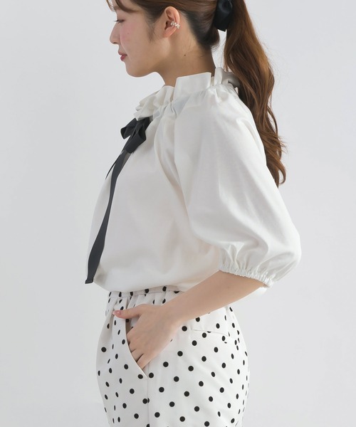 PICCIN(ピッチン)の「ザビエルカットソー(Tシャツ/カットソー・レディース・ブラック/オフホワイト・M)」の11枚目の写真