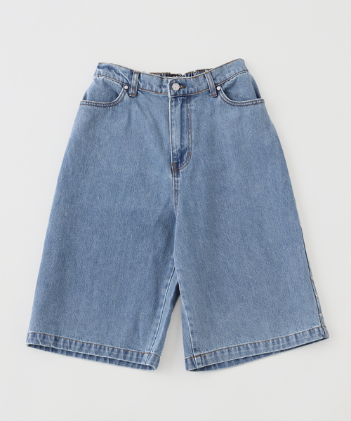 セール】AFB / エーエフビー STUDDED WIDE SHORTS（デニムパンツ