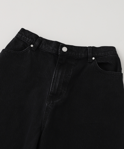 AFB(エーエフビー)の「AFB / エーエフビー STUDDED WIDE SHORTS(デニムパンツ・メンズ・ブラック/ブルー系その他・LARGE/MEDIUM)」の4枚目の写真