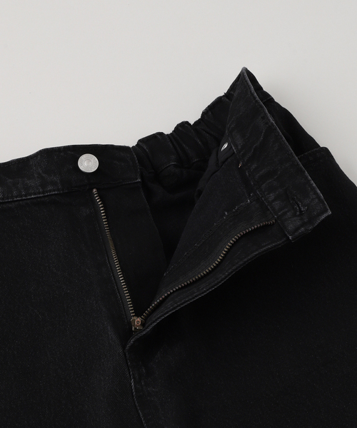 セール】AFB / エーエフビー STUDDED WIDE SHORTS（デニムパンツ