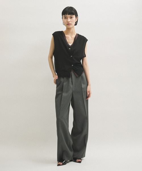 PROTAGONISTA（プロタゴニスタ）の「【PROTAGONISTA(プロタゴニスタ)】SET TOPS（Tシャツ/カットソー・レディース・ベージュ/ブラック・FREE）」の5枚目の写真