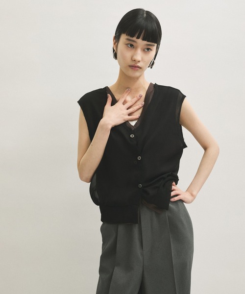 【PROTAGONISTA プロタゴニスタ】　パールTシャツ PROTAGONISTA(プロタゴニスタ)】SET TOPS（Tシャツ/カットソー