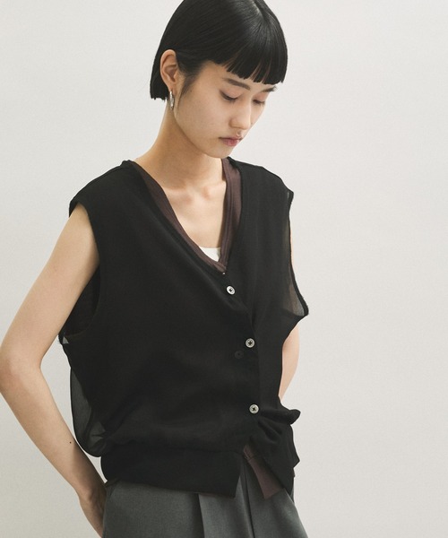 PROTAGONISTA（プロタゴニスタ）の「【PROTAGONISTA(プロタゴニスタ)】SET TOPS（Tシャツ/カットソー・レディース・ベージュ/ブラック・FREE）」の15枚目の写真