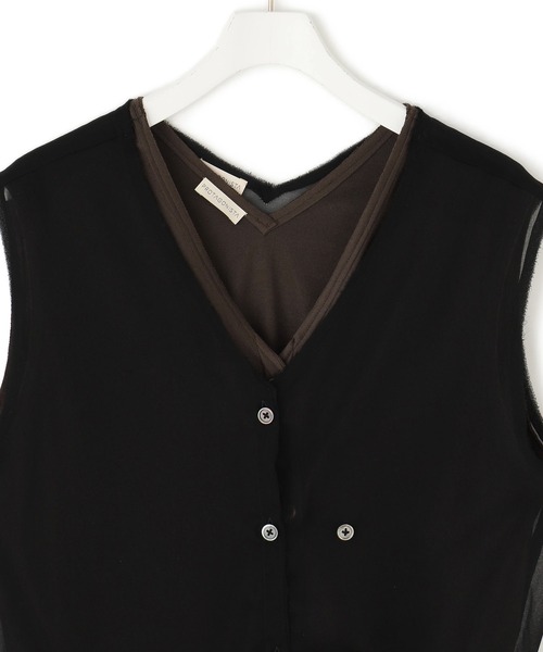 PROTAGONISTA（プロタゴニスタ）の「【PROTAGONISTA(プロタゴニスタ)】SET TOPS（Tシャツ/カットソー・レディース・ベージュ/ブラック・FREE）」の21枚目の写真