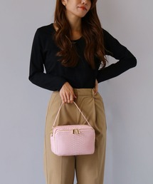 ピンク パイソン バックパック タグ付き HINZA （ヒンザ） BAG マルチバックGP S ダスティーピンク HINZA