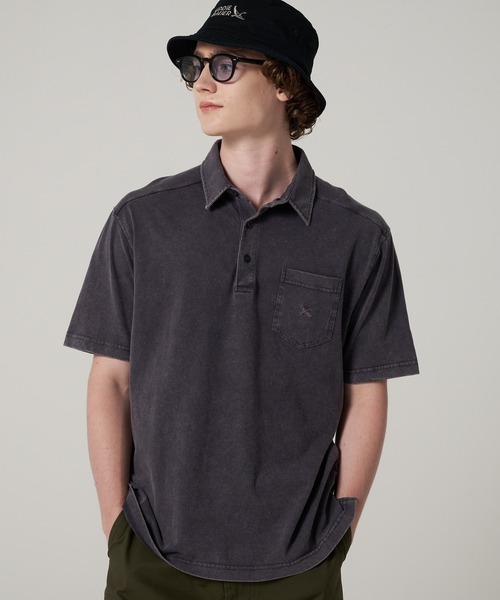 Eddie Bauer(エディーバウアー)の「ピグメント ポロシャツ(ポロシャツ・メンズ・サックスブルー/チャコールグレー/ミント・L/S/XXL/XL/M)」の2枚目の写真