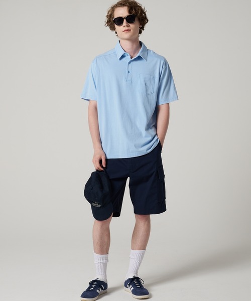 Eddie Bauer(エディーバウアー)の「ピグメント ポロシャツ(ポロシャツ・メンズ・サックスブルー/チャコールグレー/ミント・L/S/XXL/XL/M)」の9枚目の写真