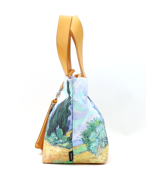 COOCO(クーコ)の「Painting BAG/A4対応(ハンドバッグ・レディース・イエロー/ミント/ライトグレー/ダークグリーン・FREE)」の18枚目の写真
