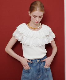LOULOU WILLOUGHBY デザインカットソー LOULOU WILLOUGHBY｜ルルウィルビーのTシャツ/カットソー通販