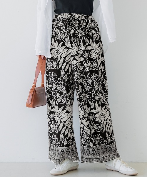 セール】レーヨン裾ペイズリー柄パンツ（その他パンツ）｜coca（coca