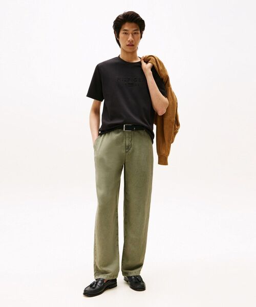 TOMMY HILFIGER(トミーヒルフィガー)の「ピケインターロックエンボスTシャツ(Tシャツ/カットソー・メンズ・ブラック/ホワイト・MEDIUM/SMALL/X-LARGE/LARGE)」の4枚目の写真