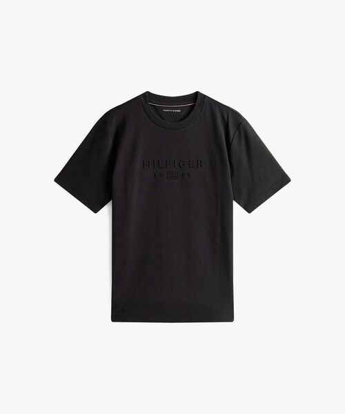 TOMMY HILFIGER(トミーヒルフィガー)の「ピケインターロックエンボスTシャツ(Tシャツ/カットソー・メンズ・ブラック/ホワイト・MEDIUM/SMALL/X-LARGE/LARGE)」の6枚目の写真