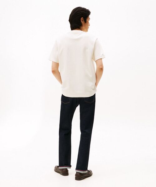 TOMMY HILFIGER(トミーヒルフィガー)の「ピケインターロックエンボスTシャツ(Tシャツ/カットソー・メンズ・ブラック/ホワイト・MEDIUM/SMALL/X-LARGE/LARGE)」の7枚目の写真