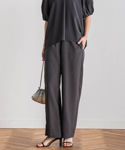 Droite lautreamont（ドロワットロートレアモン）の「タンブラーブッチャーイージーパンツ≪手洗い可能≫（その他パンツ・レディース・ライトグレー/イエロー/ブルー/チャコールグレー・M/S）」の14枚目の写真