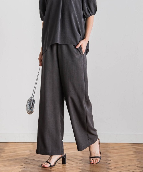 Droite lautreamont（ドロワットロートレアモン）の「タンブラーブッチャーイージーパンツ≪手洗い可能≫（その他パンツ・レディース・ライトグレー/イエロー/ブルー/チャコールグレー・M/S）」の13枚目の写真