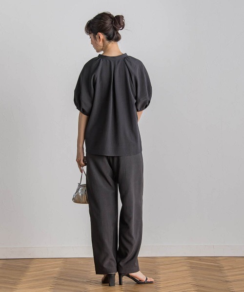 Droite lautreamont（ドロワットロートレアモン）の「タンブラーブッチャーイージーパンツ≪手洗い可能≫（その他パンツ・レディース・ライトグレー/イエロー/ブルー/チャコールグレー・M/S）」の6枚目の写真