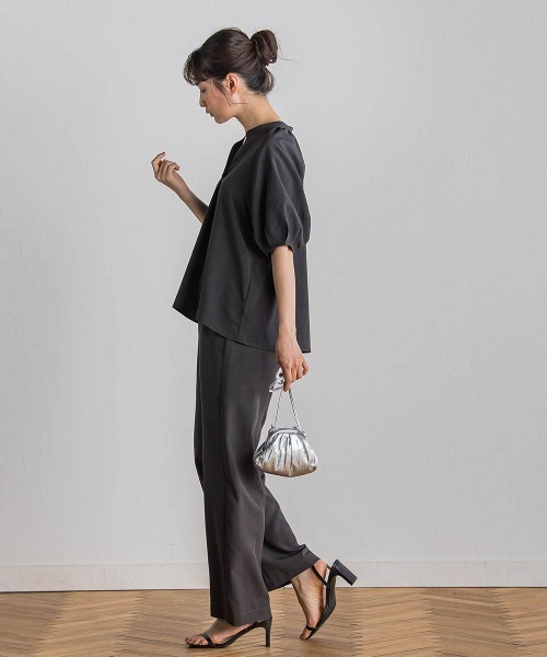 Droite lautreamont（ドロワットロートレアモン）の「タンブラーブッチャーイージーパンツ≪手洗い可能≫（その他パンツ・レディース・ライトグレー/イエロー/ブルー/チャコールグレー・M/S）」の5枚目の写真