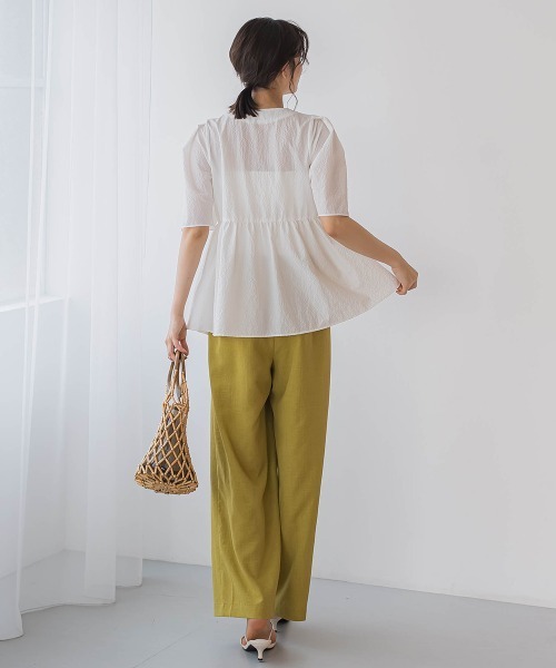 Droite lautreamont（ドロワットロートレアモン）の「タンブラーブッチャーイージーパンツ≪手洗い可能≫（その他パンツ・レディース・ライトグレー/イエロー/ブルー/チャコールグレー・M/S）」の20枚目の写真