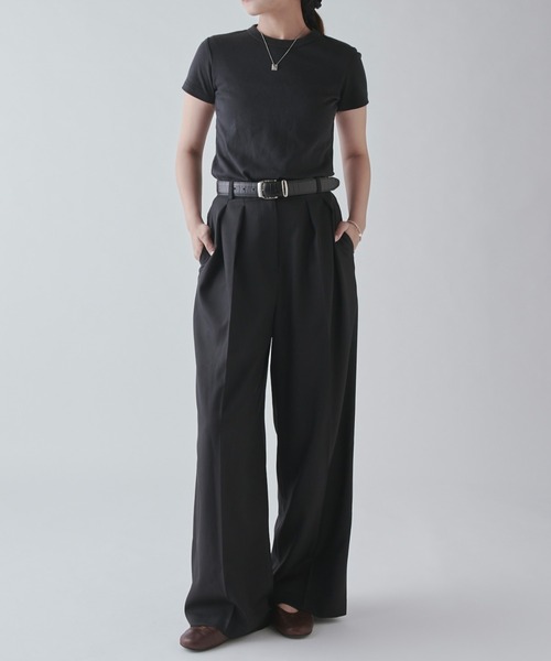 Lui's(ルイス)の「ストレッチタックスラックス(スラックス・レディース・グレー/ブラウン/ブラック/グレー系その他・36/38)」の12枚目の写真