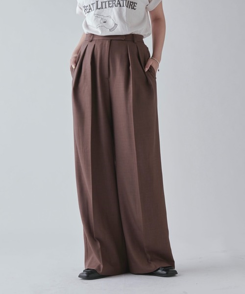 Lui's(ルイス)の「ストレッチタックスラックス(スラックス・レディース・グレー/ブラウン/ブラック/グレー系その他・36/38)」の21枚目の写真