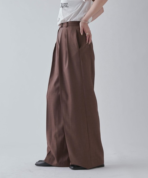 Lui's(ルイス)の「ストレッチタックスラックス(スラックス・レディース・グレー/ブラウン/ブラック/グレー系その他・36/38)」の18枚目の写真