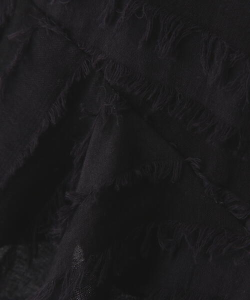 FREE'S MART（フリーズマート）の「フリンジシャギーアシメブラウス（シャツ/ブラウス・レディース・ブラック/ホワイト・FREE）」の9枚目の写真