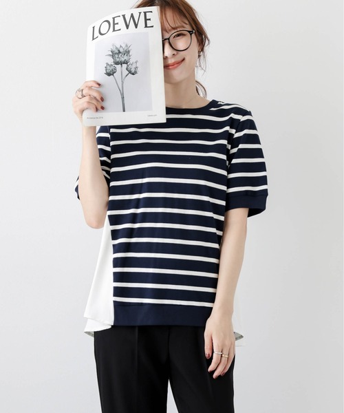 AMELY(エミリー)の「バックフレアボーダートップス(その他トップス・レディース・ホワイト/ネイビー/グレー・フリー)」の22枚目の写真