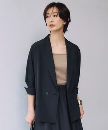 ICB（アイシービー）の「シルクエステルタフタ ブラウスジャケット（テーラードジャケット）」