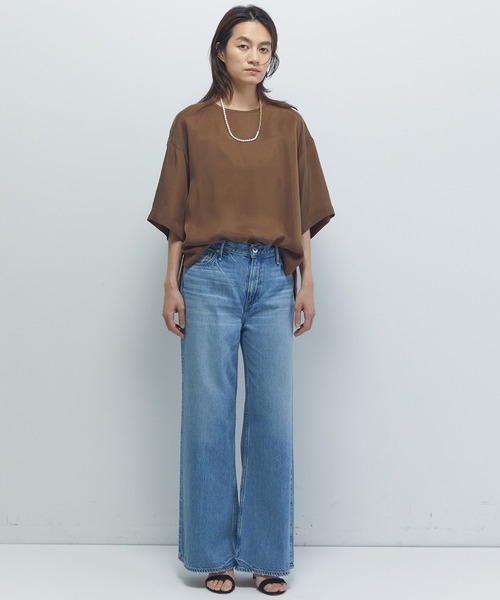 1er Arrondissement(プルミエアロンディスモン)の「【新色追加】キュプラフィブリルTブラウス(シャツ/ブラウス・レディース・ベージュ系その他/ブラウン系その他4/ブラウン系その他5・38/36)」の12枚目の写真