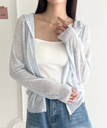 フード付きシアージップパーカー