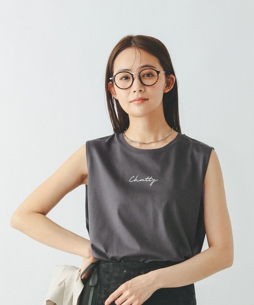 セール】リッチクリーンプリントTノースリーブ/572377（Tシャツ
