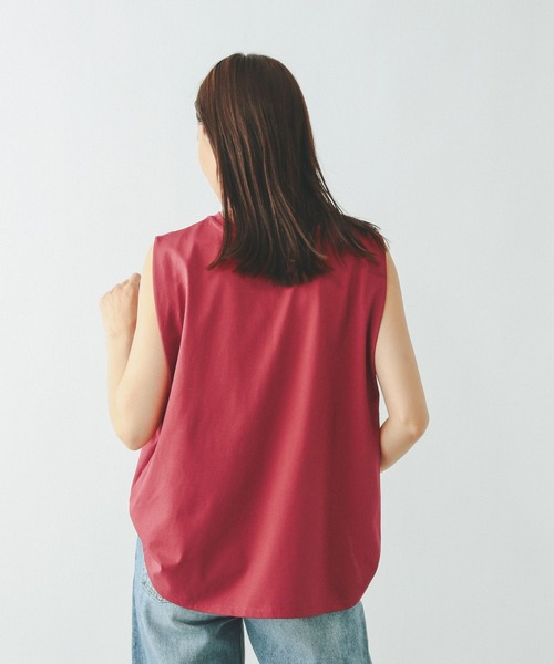 GLOBAL WORK（グローバルワーク）の「リッチクリーンプリントTノースリーブ/572377（Tシャツ/カットソー・レディース・ローズ/チャコールグレー/オフホワイト/ブラウン・LARGE/MEDIUM）」の20枚目の写真