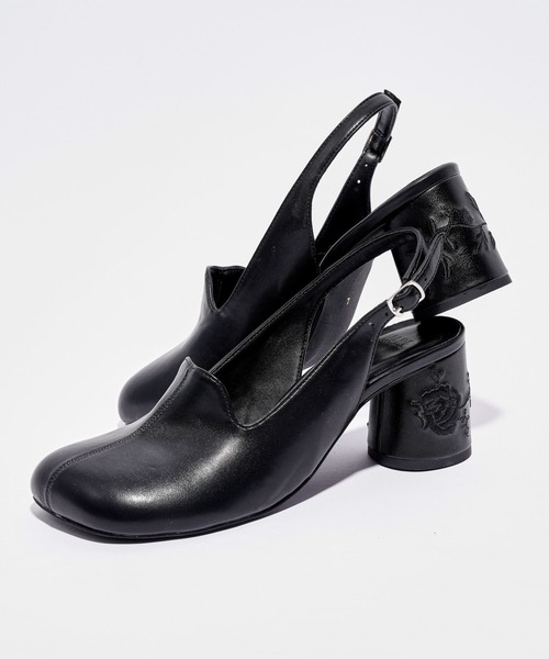 HARE（ハレ）の「シシュウミュールパンプス(HARE)（パンプス・レディース・ブラック・LARGE/MEDIUM）」の3枚目の写真