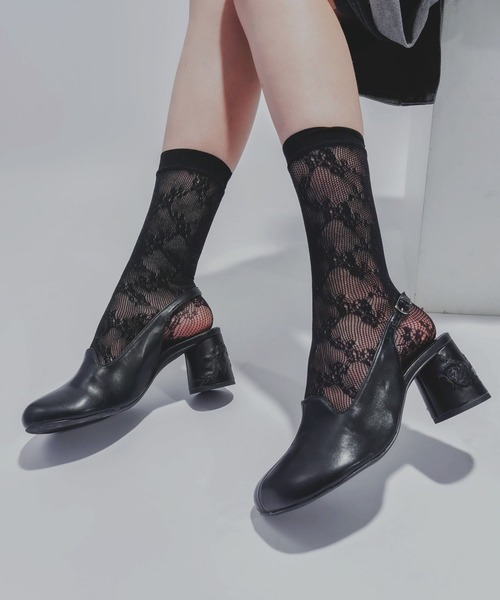 HARE（ハレ）の「シシュウミュールパンプス(HARE)（パンプス・レディース・ブラック・LARGE/MEDIUM）」の9枚目の写真